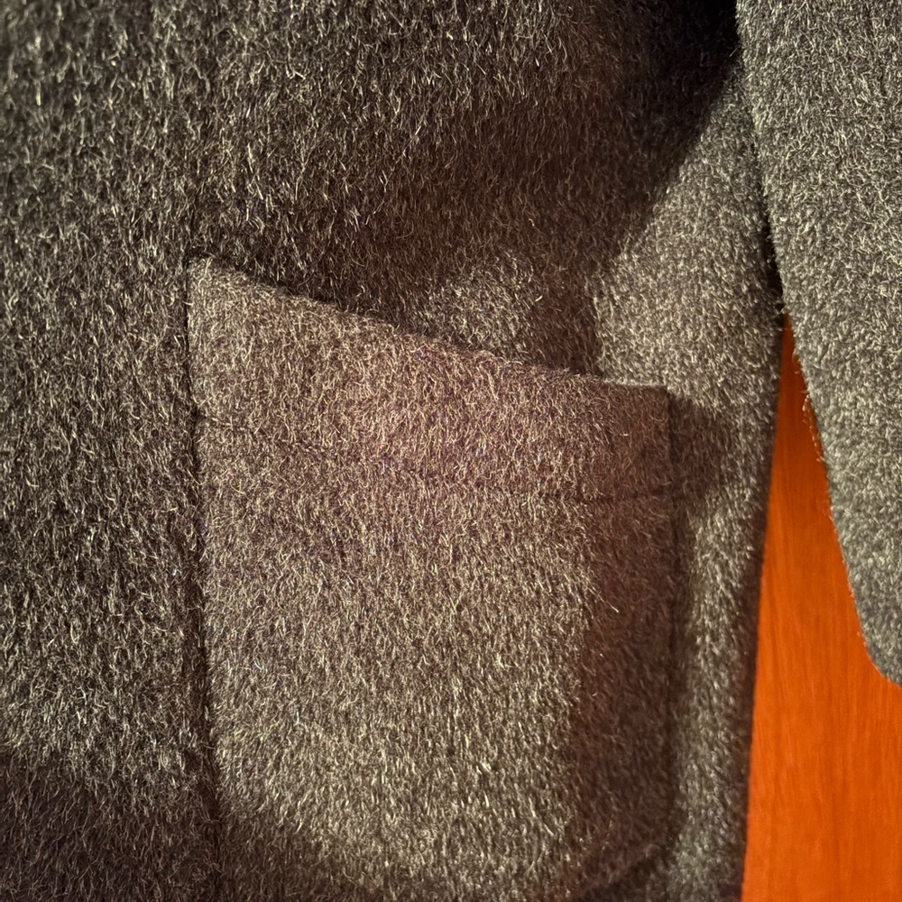 Women's Gray Coat Alpaca Wool - Picture 7 of 7